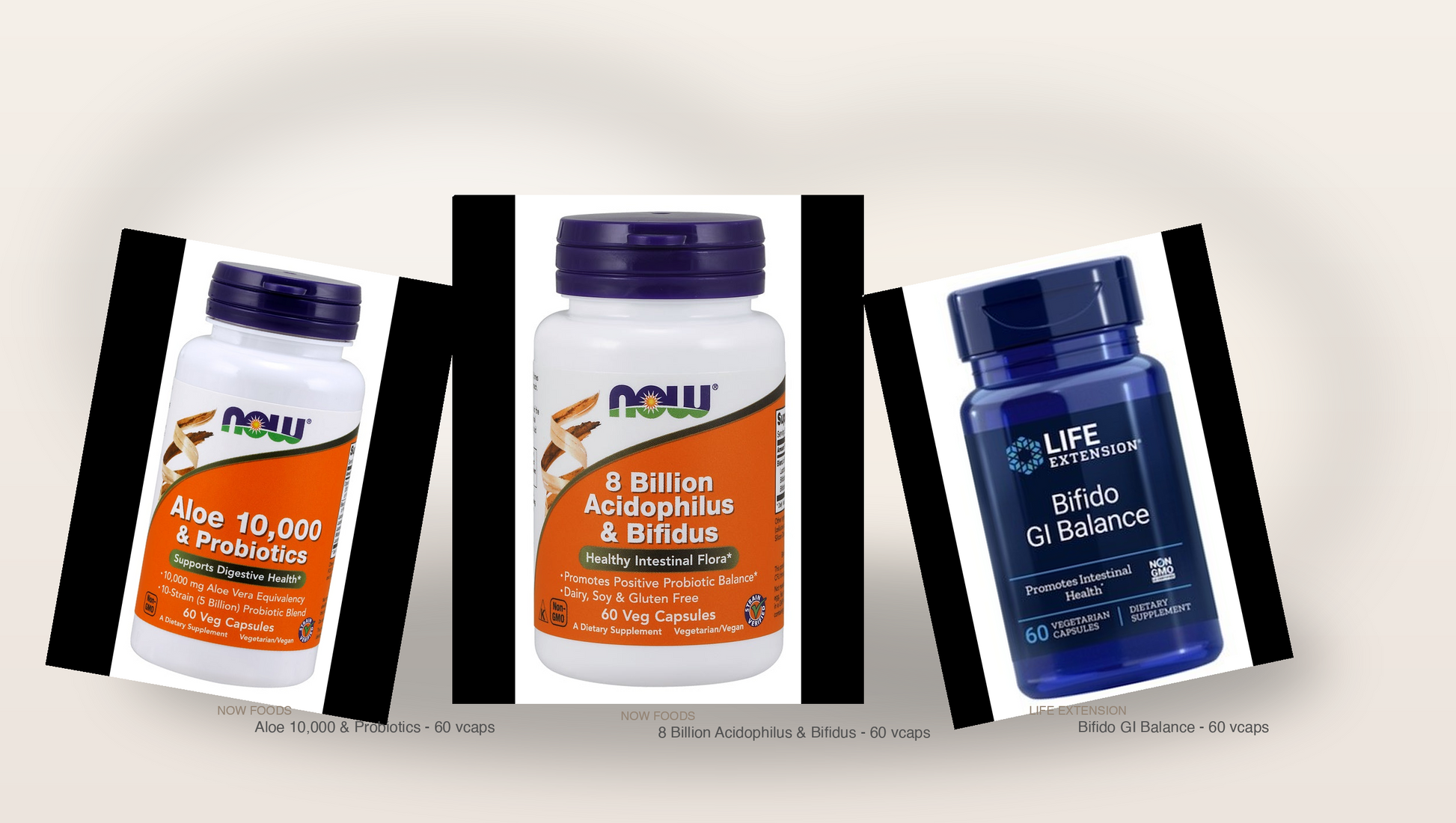 Gut Stack — real product collage, zero AI hallucinations