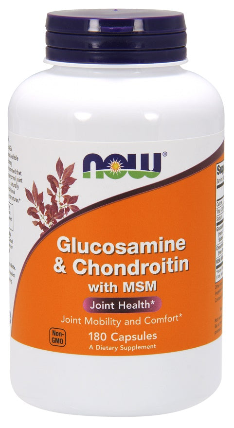 NOW Foods Glucosamine & Chondroitin with MSM - 180 caps - image 2