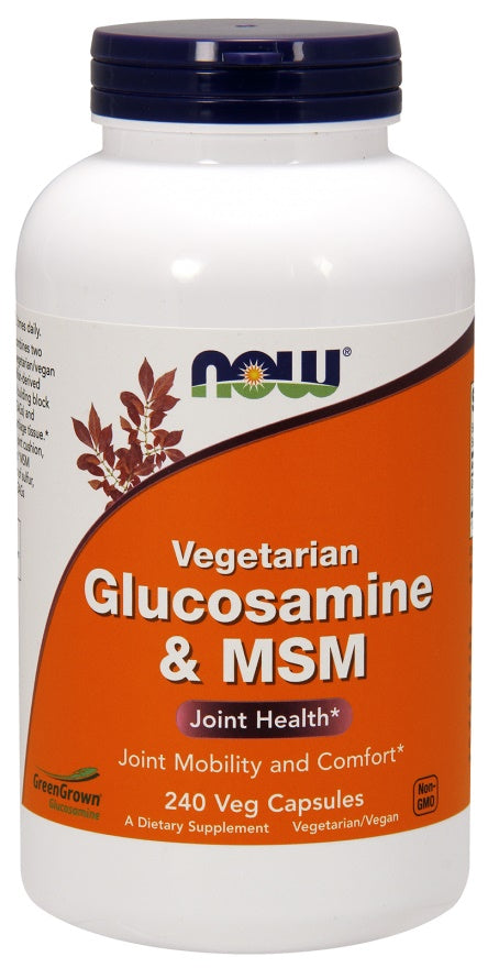 NOW Foods Glucosamine & MSM Vegetarian - 240 vcaps - image 2