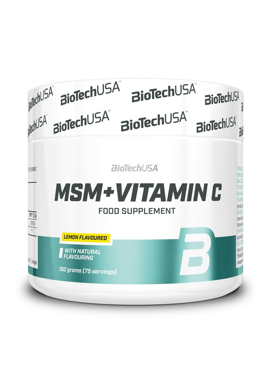 MSM + Vitamin C, Lemon - 150g - BioTechUSA