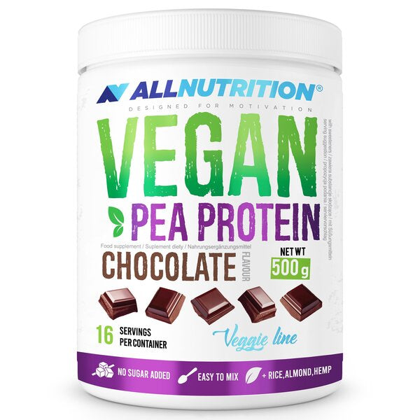 Vegan Pea Protein, Chocolate - 500g - Allnutrition
