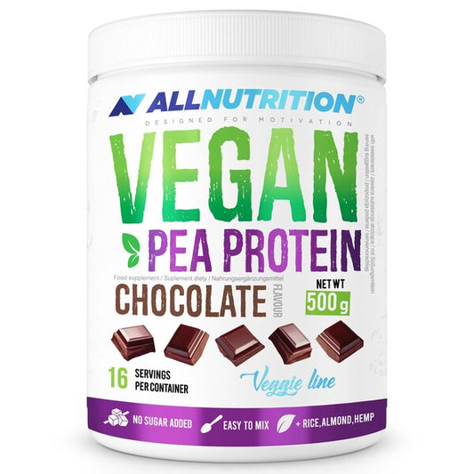 Vegan Pea Protein, Chocolate - 500g - Allnutrition