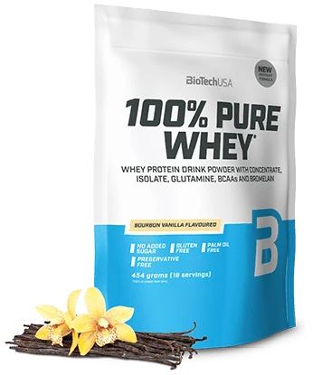 100% Pure Whey, Bourbon Vanilla - 454g - BioTechUSA