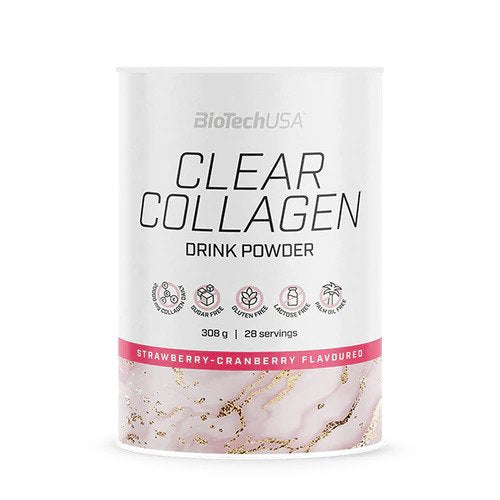 Clear Collagen, Strawberry-Cranberry - 308g - BioTechUSA