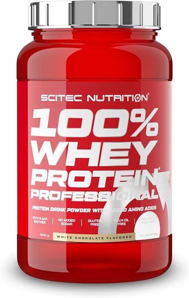 100% Whey Protein Professional, White Chocolate - 920g - SciTec