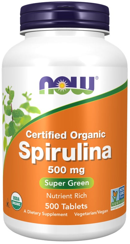 NOW Foods Spirulina, 500mg - 500 tabs - image 3