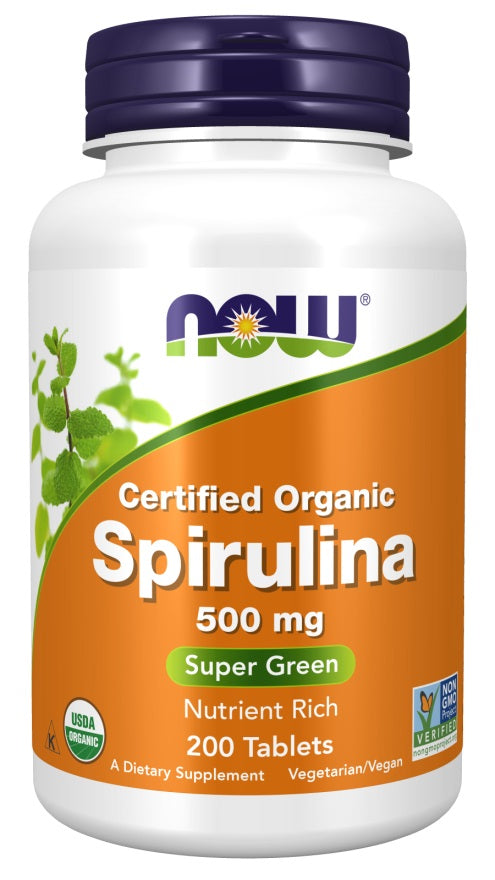 NOW Foods Spirulina, 500mg - 200 tabs - image 2