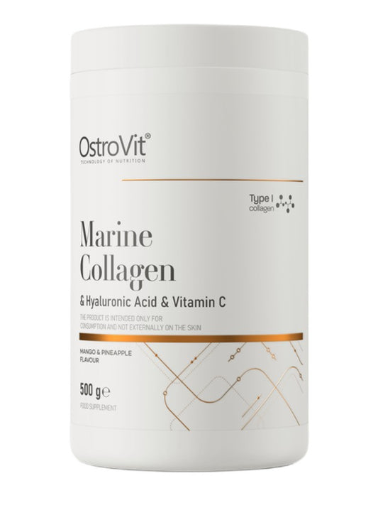 Marine Collagen & Hyaluronic Acid & Vitamin C, Mango & Pineapple - 500g - OstroVit