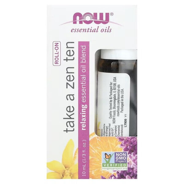 NOW Foods Essential Oil Roll-On, Take a Zen Ten - 10 ml