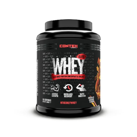 Whey Elite, Chocolate Caramel - 1980g - Conteh Sports
