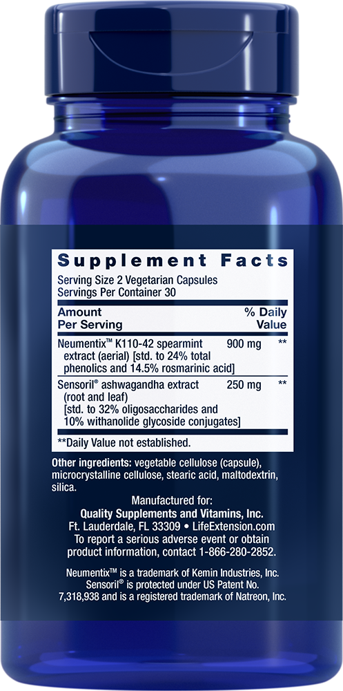 Ashwagandha Plus Calm & Focus - 60 vcaps