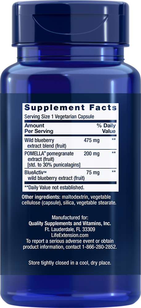 Blueberry Extract with Pomegranate - 60 vcaps