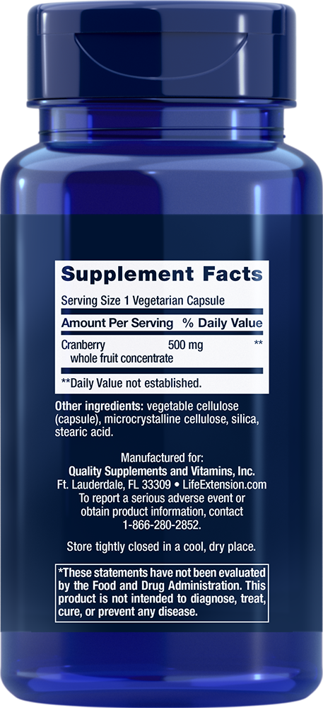 Cran-Max Cranberry Whole Fruit Concentrate, 500mg - 60 vcaps