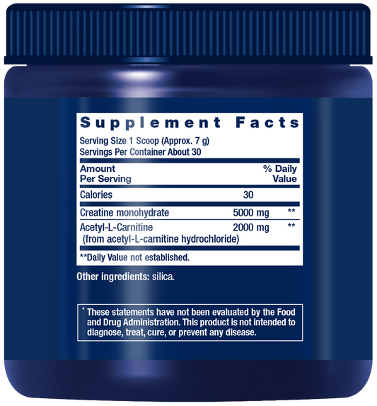 Creatine & Acetyl-L-Carnitine Energy Plus - 233g