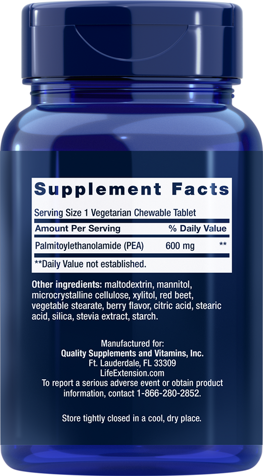 PEA Discomfort Relief - 60 chewable tablets