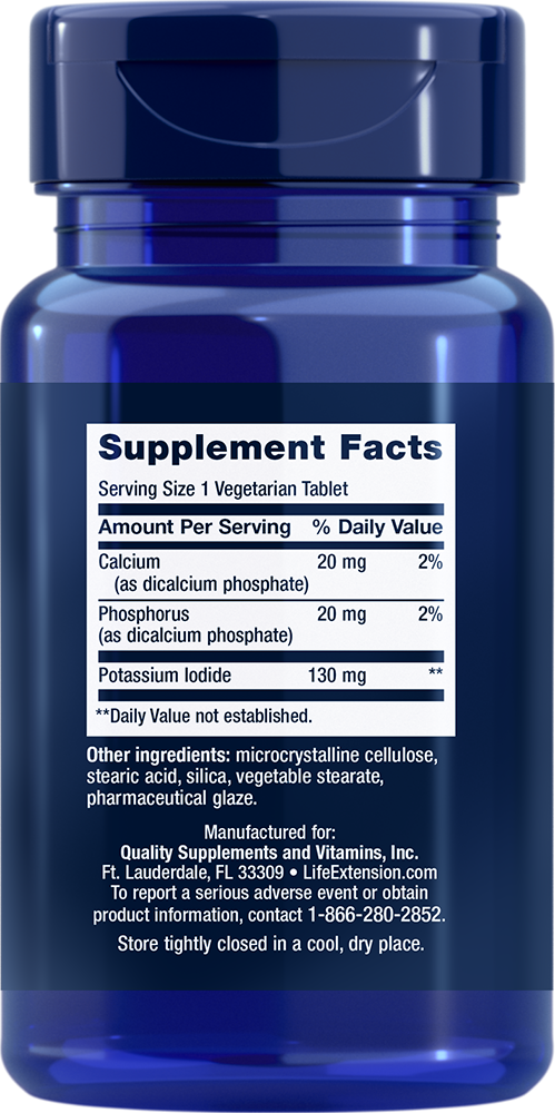 Potassium Iodide Tablets, 130mg - 14 tabs