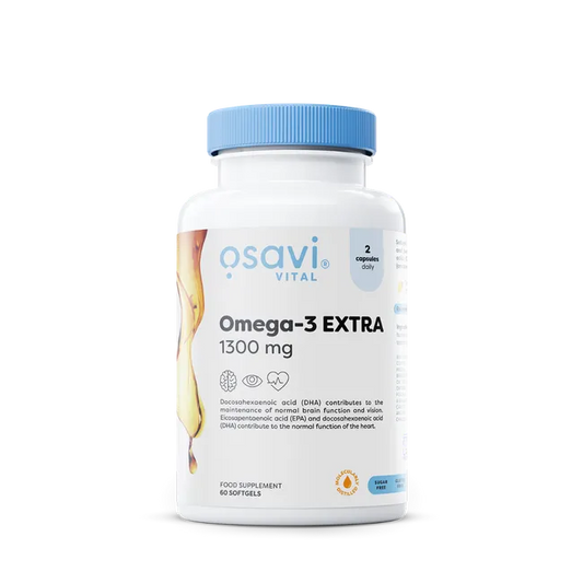 Osavi Omega-3 Extra Molecularly Distilled, 1300mg (Lemon) - 180 softgels